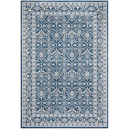 Safavieh 4 x 6 ft. Brentwood 870M Power Loomed Rectangle Area Rug Navy & Light Grey BNT870M-4